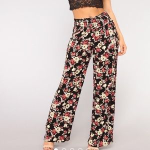 Woven high waist pants